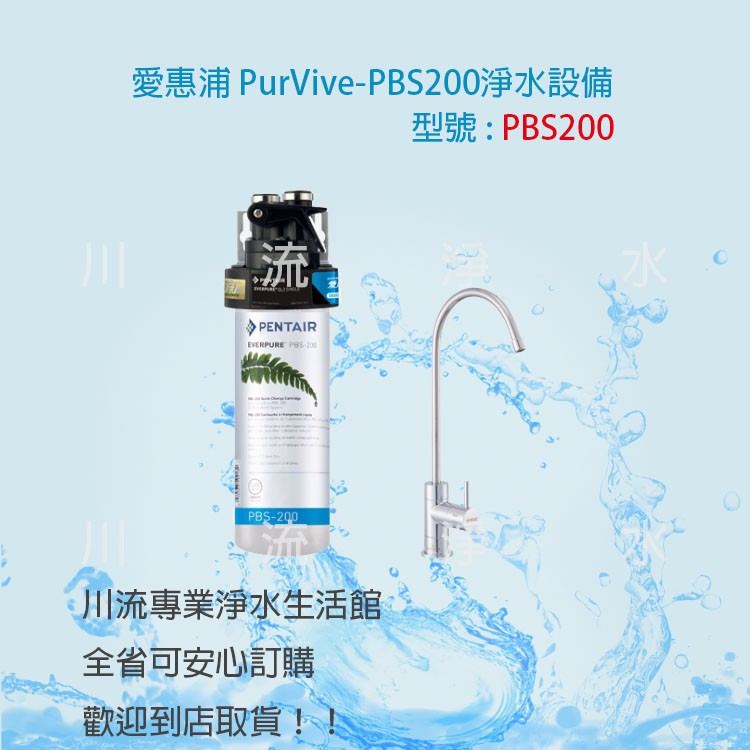 EVERPURE愛惠浦  PurVive-PBS200 家用型淨水器~ 含標準安裝 歡迎提問聊聊