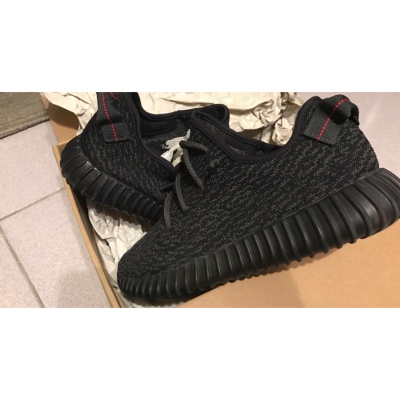 9.5成新正品保證歡迎雙北桃園面交驗鞋yeezy boost 350 pb us10~11皆可穿 鞋墊字全在aq2659