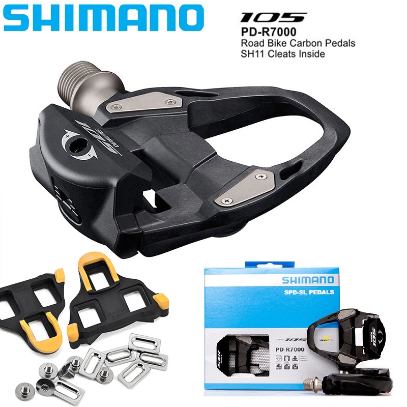 Shimano PD-R7000 碳纖維公路自行車踏板防滑實用 SPD-SL R7000 踏板帶 SM-SH11 防滑釘