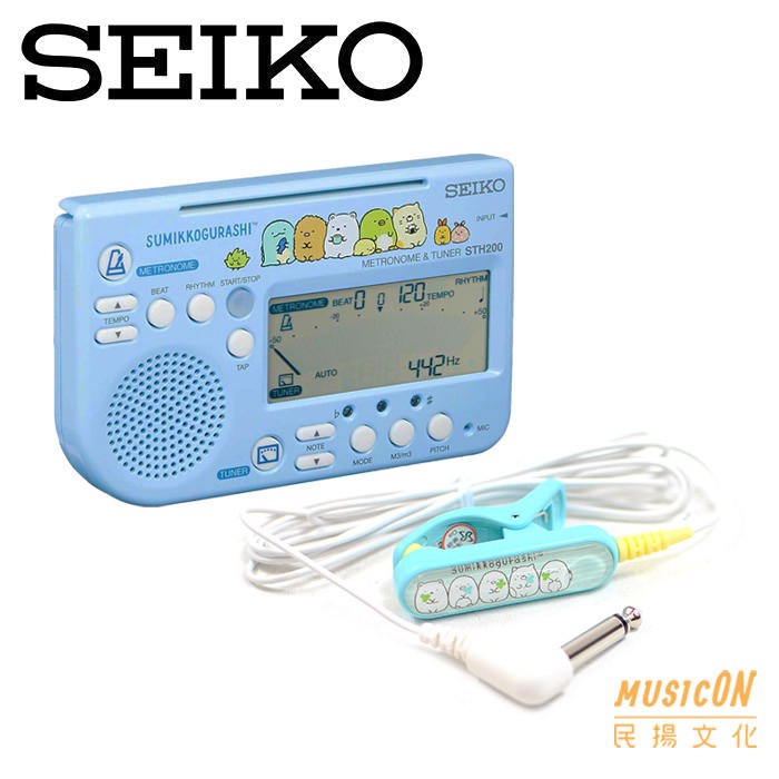 【民揚樂器】SEIKO日本精工限定版 角落生物 調音器 節拍器二合一 STH200SGL 拾音夾調音夾 STM30SGL