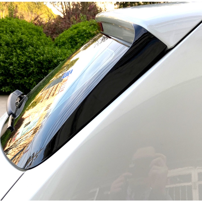 適用 BMW X3 F25 2011-2017 側翼 尾翼 擾流板 ABS 鋼琴黑 外飾車貼 改裝