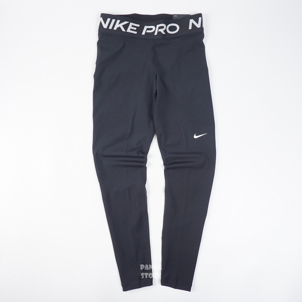 胖達）NIKE PRO DRI 訓練 運動 束褲 緊身褲 拼接 網布 聚酯纖維 CZ9780-010 黑 女