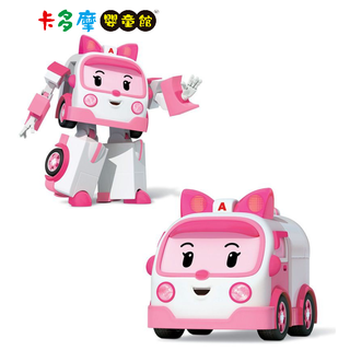 【POLI 波力】變形車系列 4吋變形安寶 救援小英雄 車車玩具 原廠公司貨｜卡多摩