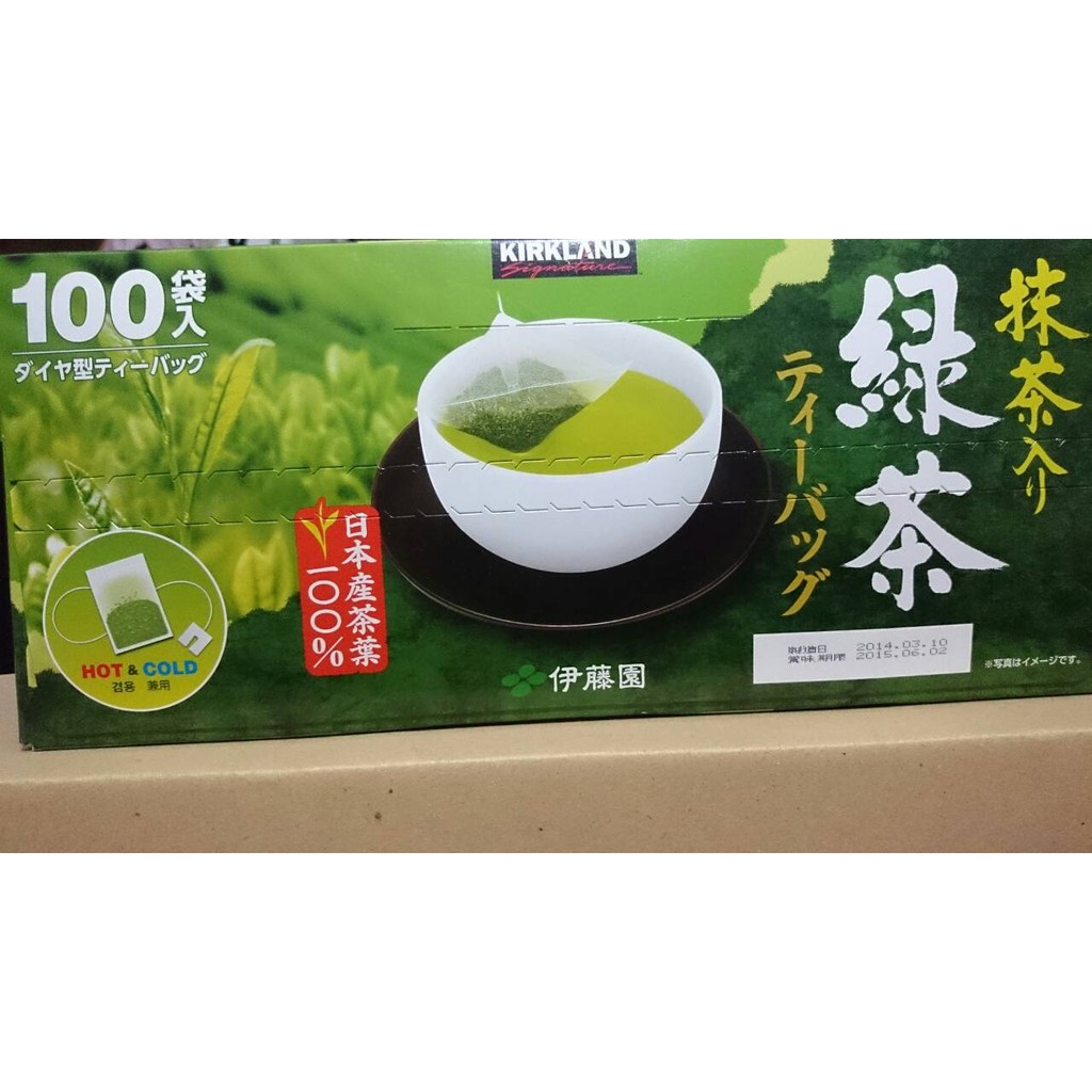 代購 好市多 COSTCO 伊藤園 代工 KIRKLAND 日本 綠茶 包 立體 茶包(100袋/盒)
