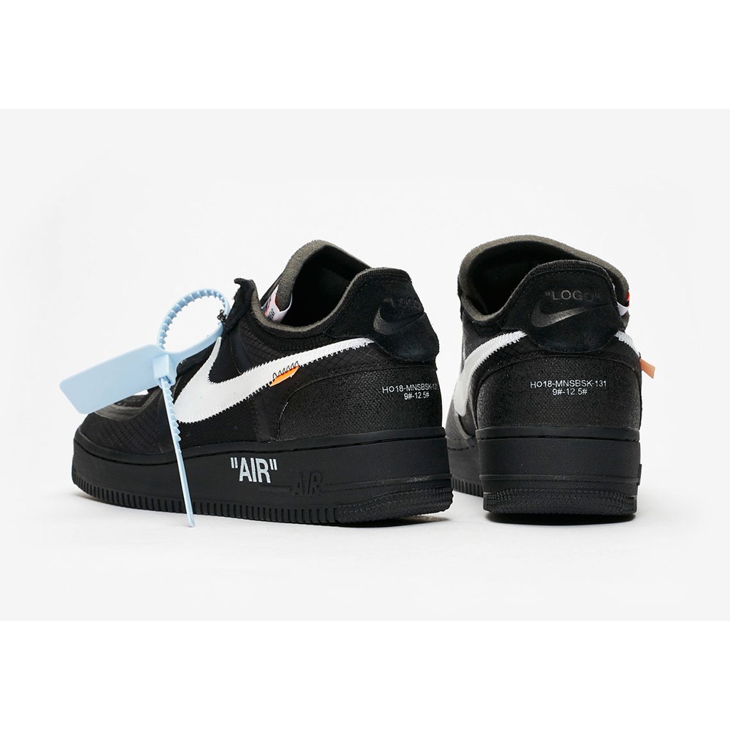 black nike air force 1 off white
