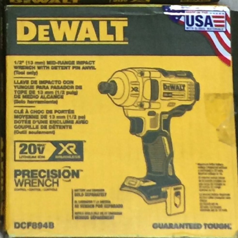 全新DeWALT 20V DCF894無刷中型扳手