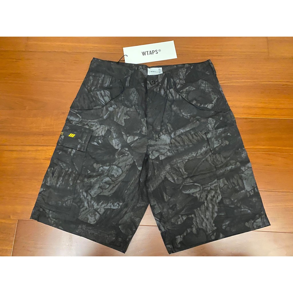 全新現貨 落葉黑色 L 號 20SS WTAPS CARGO SHORTS RIPSTOP CAMO 迷彩 短褲