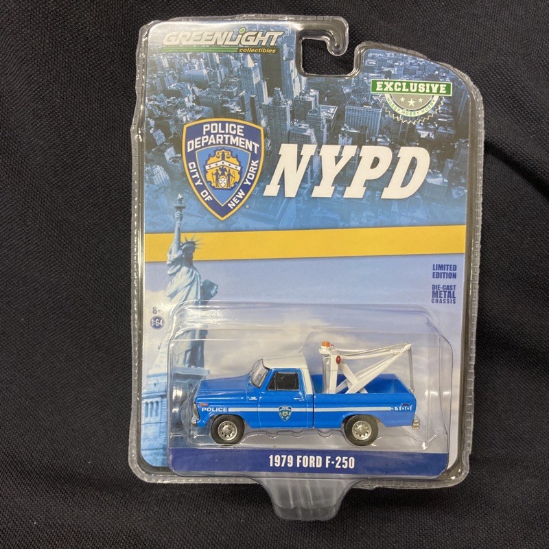 greenlight ford F-250 F250 NYPD 福特 拖吊車 綠光 紐約市警察局 警察車