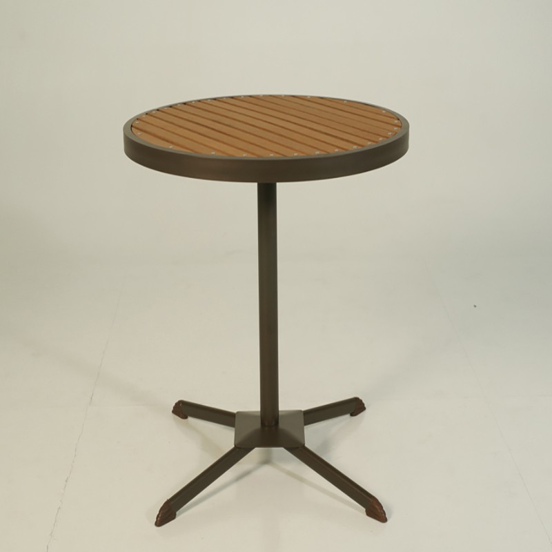 【FU40-1】 塑木圓桌(咖啡)  A43A06
