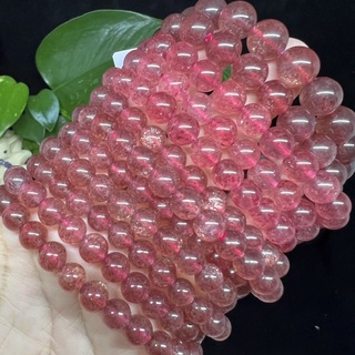 草莓晶🌠三新水晶🌠星光閃片紅草莓晶 草莓晶手珠