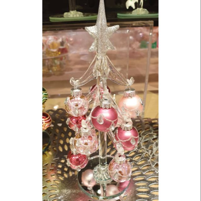 日本FrancFranc小型玻璃聖誕樹
