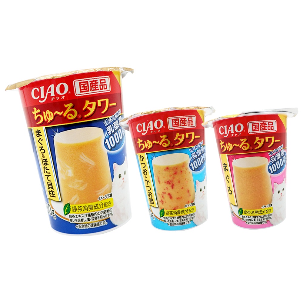 【CIAO】日本原裝 ciao 啾嚕寒天餐杯  雪花膏 80g  布丁杯 寒天貓肉泥 果凍 寵物時光