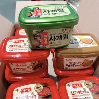 韓國原裝黃豆瓣辣椒醬500g/韓國蔬菜沾醬韓國豆瓣醬/生菜沾醬/烤肉沾醬/韓國包菜醬