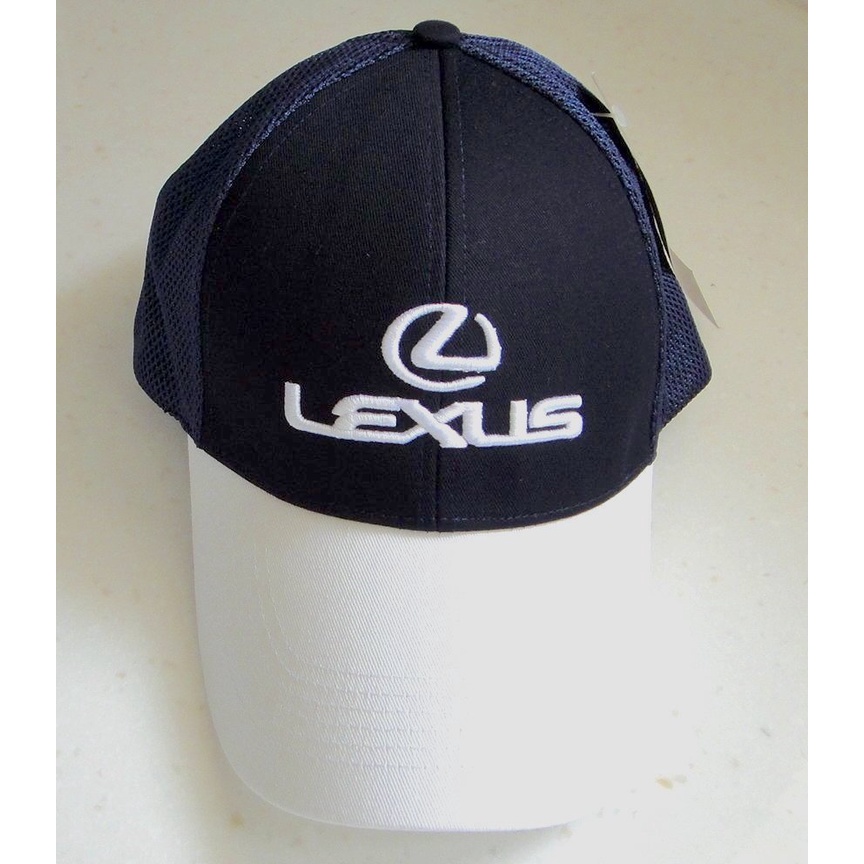 凌志 LEXUS 原廠 海軍(藍配色)/透氣造型休閒帽(白) 運動帽 遮陽帽 帽子 賽車帽 高爾夫球帽  二擇一