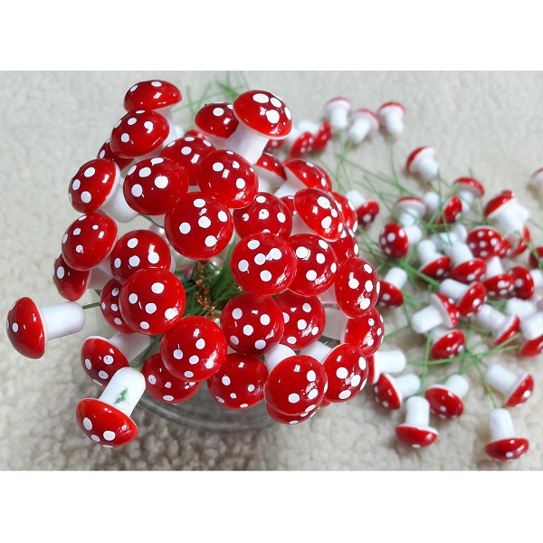 (單入) 1.5cm 小蘑菇 DIY 盆栽擺件裝飾 拍攝道具