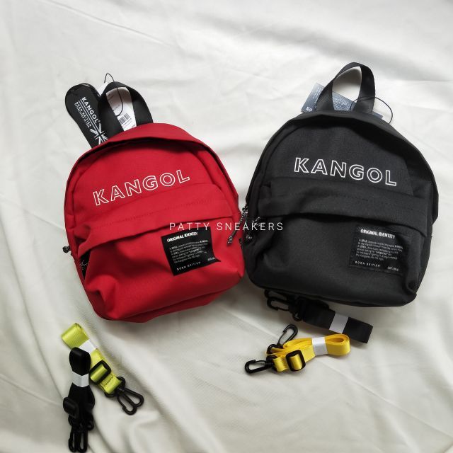 PS中壢 KANGOL 後背包  KANGOL後背包  Font mini backpack 雙色背帶後背包 小包