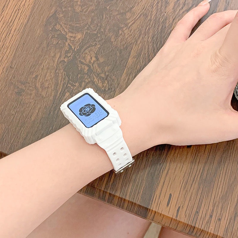 【爆款促銷】適用榮耀手環6錶帶矽膠華為手環6腕帶NFC版ins風全包一件式6pro錶帶WX0506