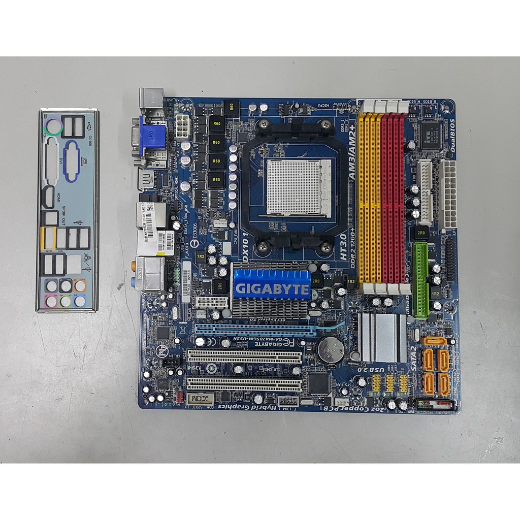 中古良品：技嘉 GA-MA785GM-US2H 主機板 AMD AM2 AM2+ AM3