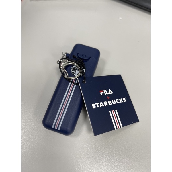 FILA &amp; Starbucks 聯名收納矽膠折疊吸管