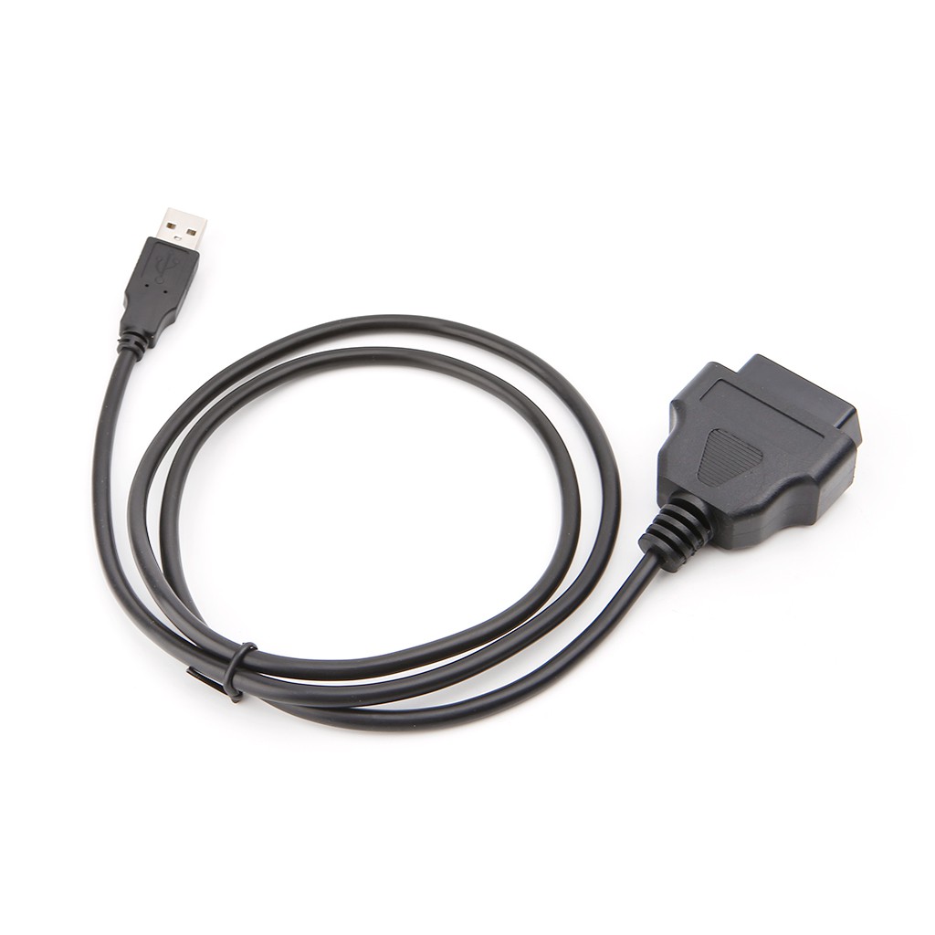 S 16Pin OBD2 轉 USB 端口充電器適配器電纜連接器診斷工具