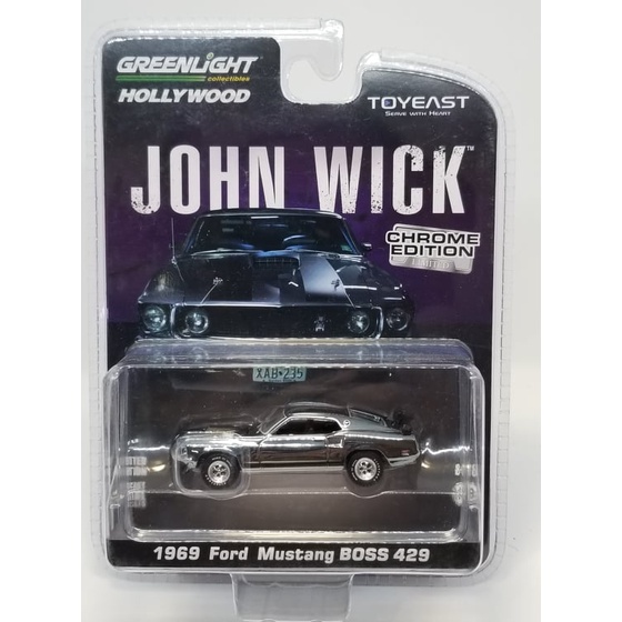 Greenlight 1/64 電鍍版 John Wick捍衛任務-1969 Ford Mustang BOSS 429