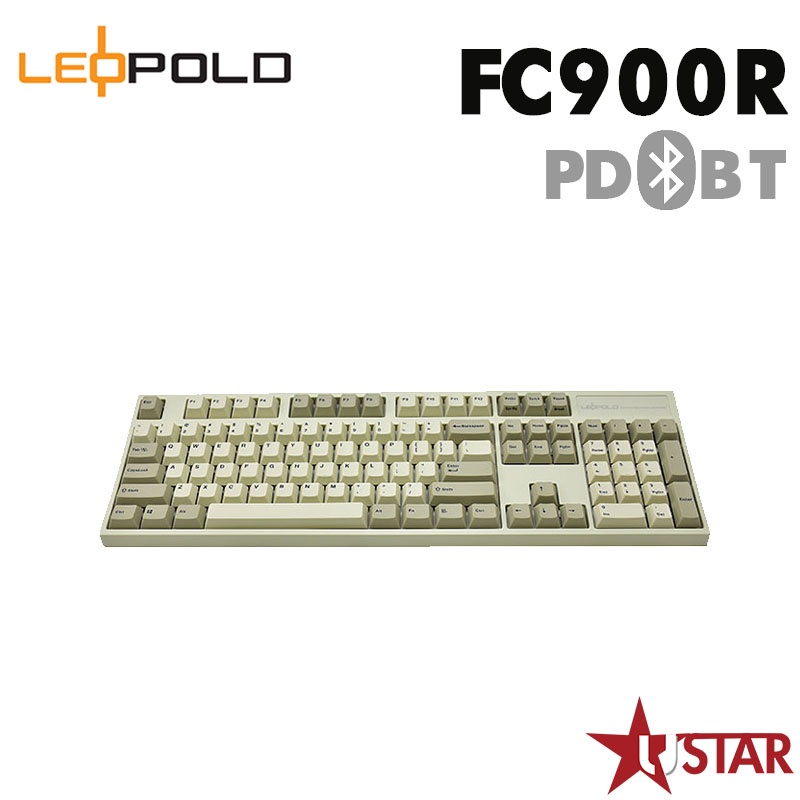 韓國 LeoPold FC900R BT PD 復古白灰 藍芽版 PBT二射成型字體正刻英文 機械鍵盤