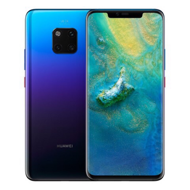 HUAWEI mate 20pro 極光藍 9.9成新 盒裝配件全新 手機使用不到2週