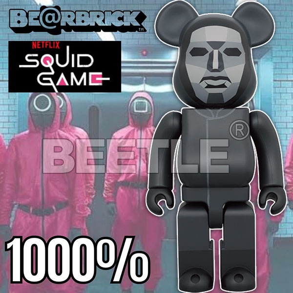 BEETLE BE@RBRICK 魷魚遊戲 面具人 SQUID GAME FRONTMAN 庫柏力克熊 1000%