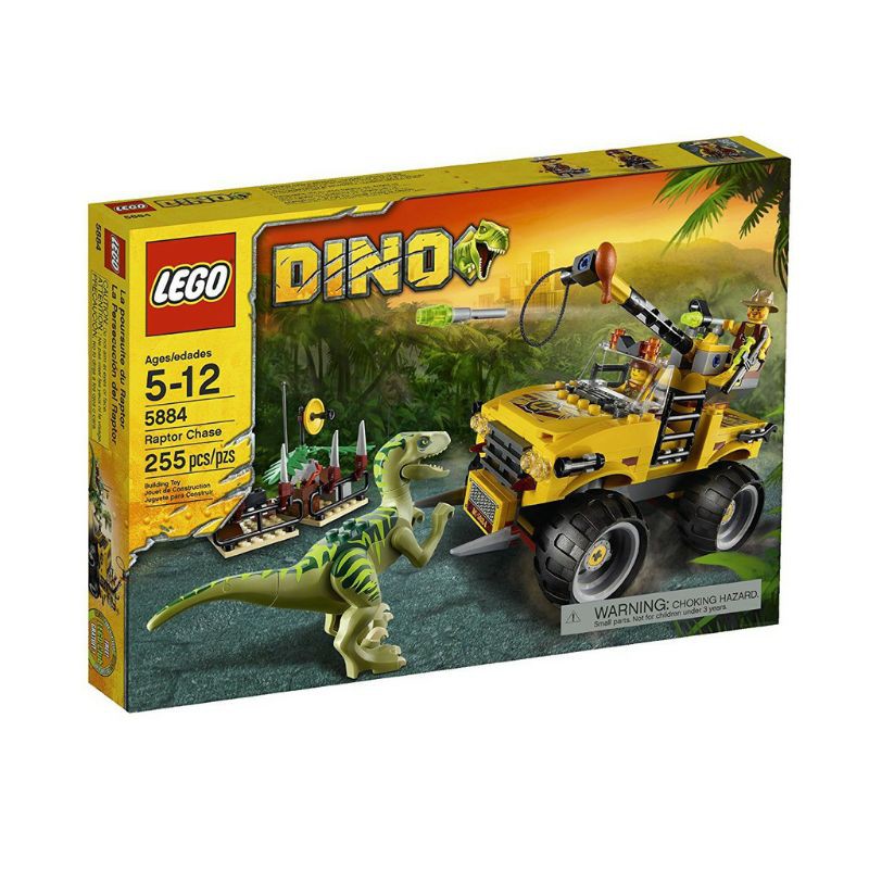 店$2880【台中翔智積木】絕版品 LEGO 樂高 Dino 恐龍系列 5884 Raptor Chase 迅猛龍