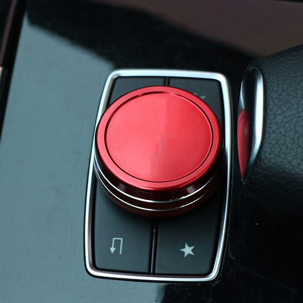 汽車中控台多媒體導航旋鈕裝飾蓋適用於BENZ賓士 A B E GLA GLE CLA MB W176 W246 X156