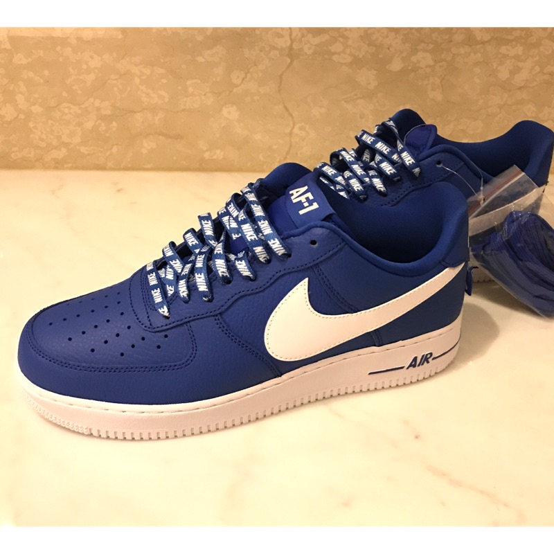 Nike Air Force 1 07 LV8 藍色 US10 NBA聯名