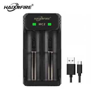 Haixnfire MC2 電池充電器通用智能充電電池適配器鋰電池 18650 21700 26650