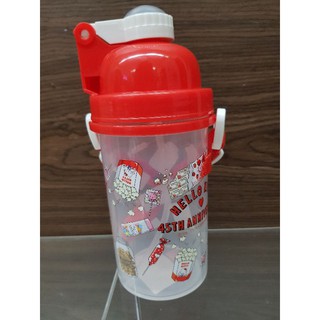 Hello Kitty水壺 彈跳式 兒童 吸管 背帶