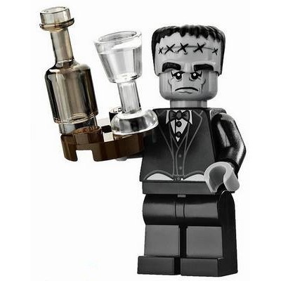 LEGO 樂高 幽靈怪物系列  人偶 科學怪人 男管家 mof020 含配件 10228