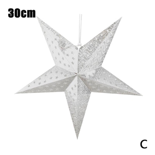 30 40cm 3d 星型紙燈籠燈罩折疊空心聖誕晚會年r0w1 蝦皮購物