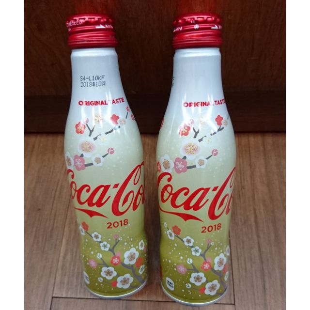 日本原裝 可口可樂 2018新年 新春 限定版 鋁罐曲線瓶