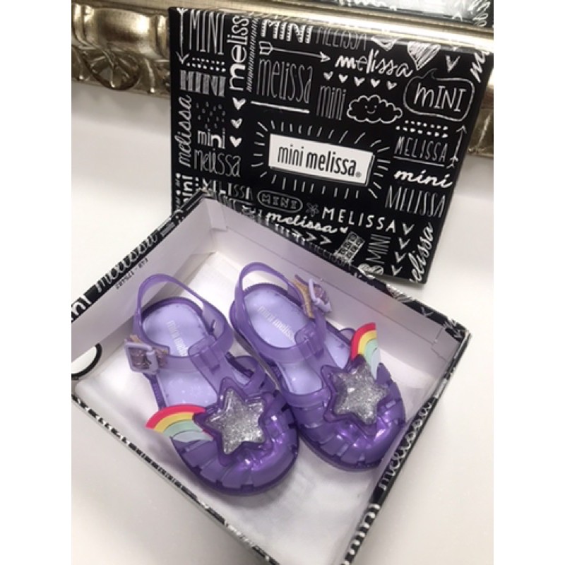 《全新正品 》MINI MELISSA 香香鞋 2019 新款 紫色 涼鞋 星星 果凍
