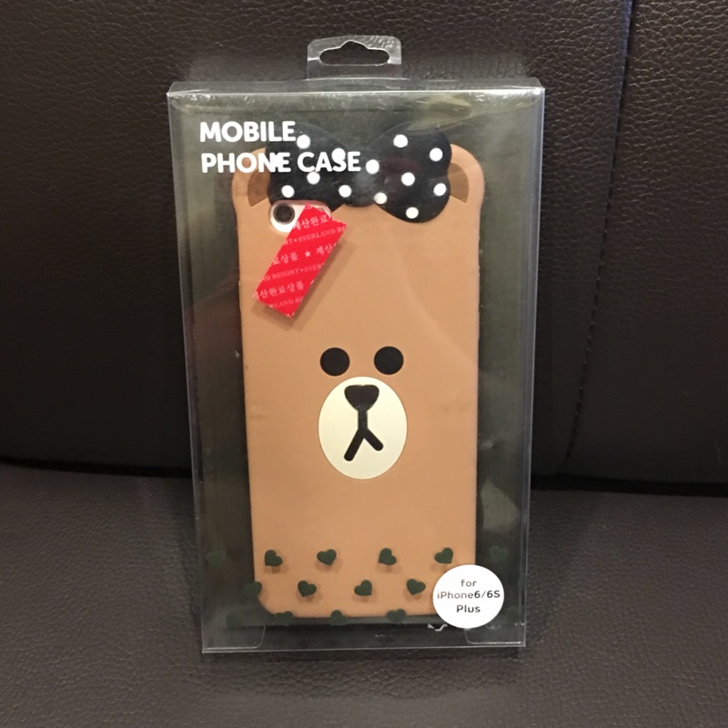 現貨 全新 韓國購買 正版 Line 熊大 手機殼 Iphone6/6S Plus