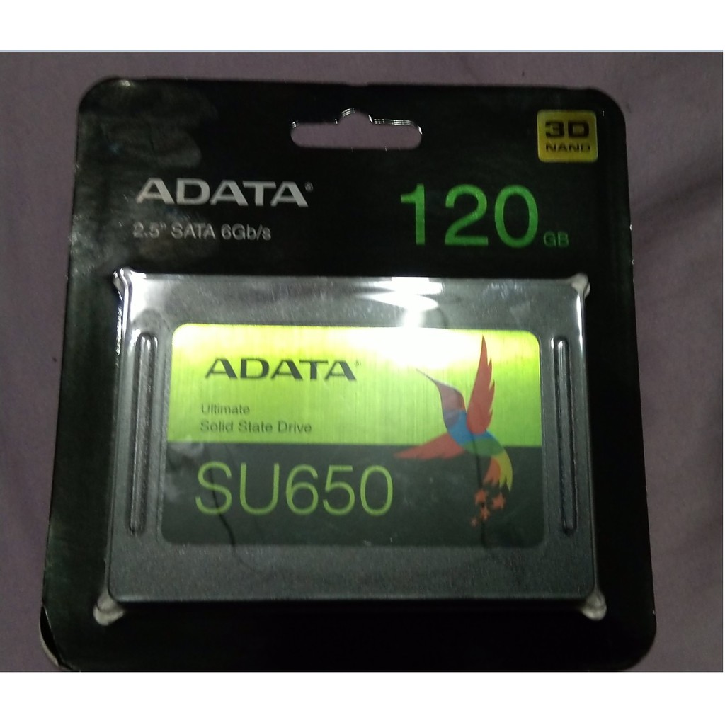 全新品 ADATA威剛SU650 120GB 3D SSD讀520M寫450M