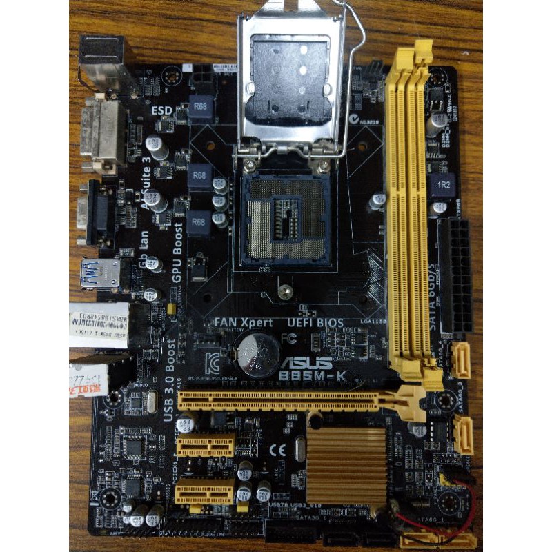 ASUS 華碩 B85M-K mATX 主機板 (1150腳位)/二手良品