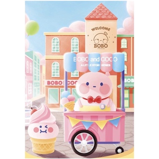 POPMART泡泡瑪特 確認款 冰淇淋車 Bobo&Coco