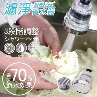 神膚奇肌360度廚房衛浴龍頭濾淨變壓省水器