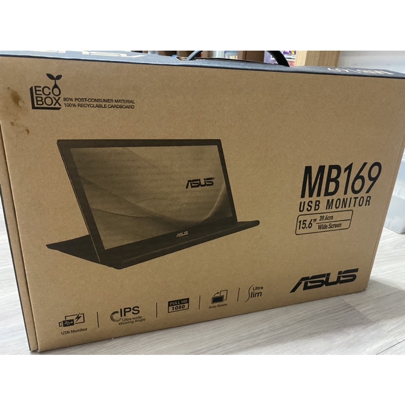 ASUS 華碩 MB169 USB MONITOR 15.6吋 外接式螢幕