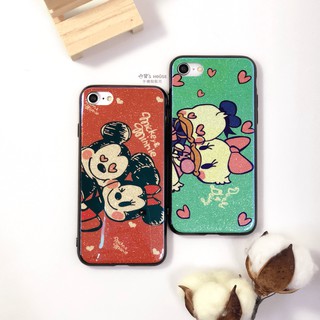 米奇米妮唐老鴨情侶手機殼 適用iPhone 6 6s iPhoneX iPhoneXS SE2