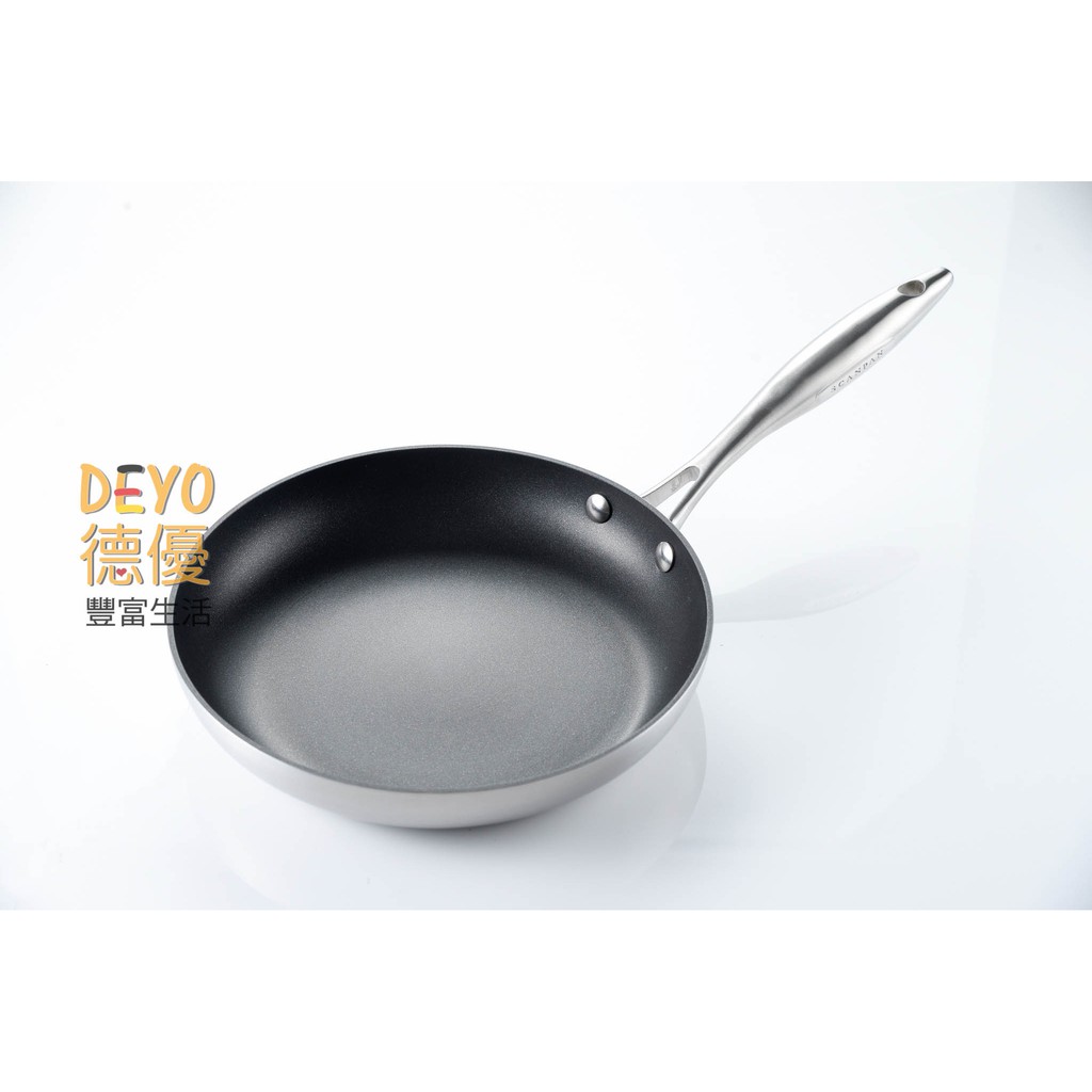 ＊DEYO德優＊丹麥 SCANPAN 思康 CTX 26 cm 平底鍋 陶瓷 鈦合金 不銹鋼 不沾鍋 行家系列