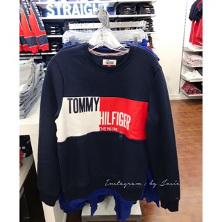 【現貨】美國代購 Tommy Hilfiger 新品 男款 Box Logo 內刷毛 大學T 衛衣 上衣