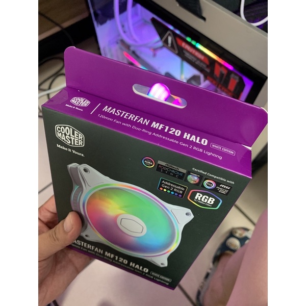 Cooler Master MasterFan MF120 HALO 白色 ARGB風扇