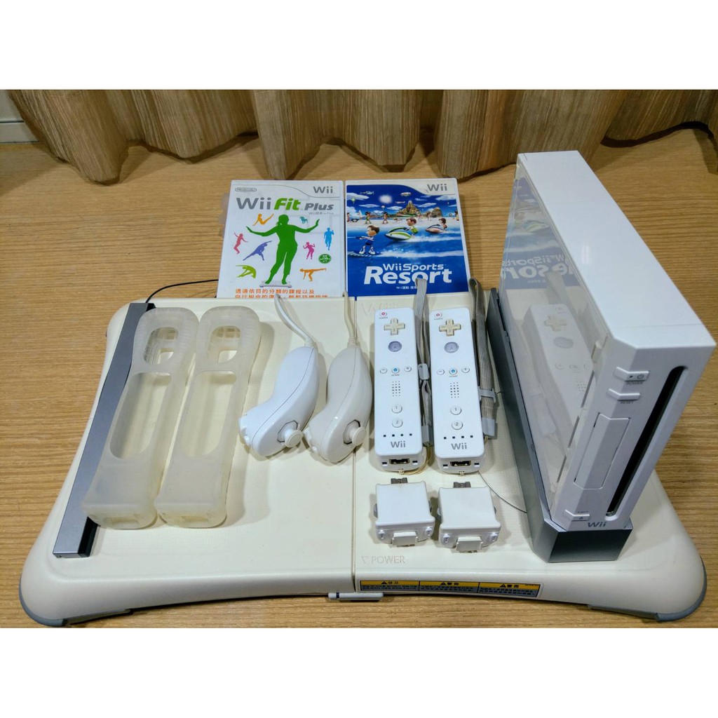 【免運】🎡任天堂Wii 全套白色主機➕wii 平衡器+➕wii Fit的組合套裝