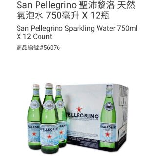 ⭐️宅配免運！San Pellegrino 聖沛黎洛 天然氣泡水 750毫升X12瓶-吉兒好市多COSTCO線上代購