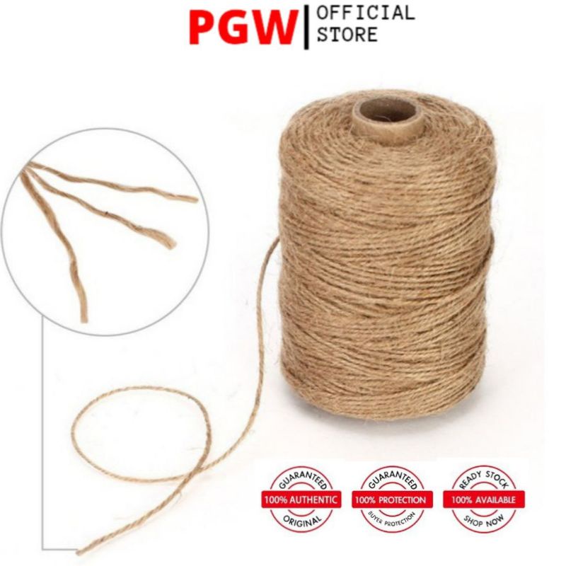 Pgw 黃麻繩黃麻繩黃麻繩 3 層黃麻繩米粗麻布繩